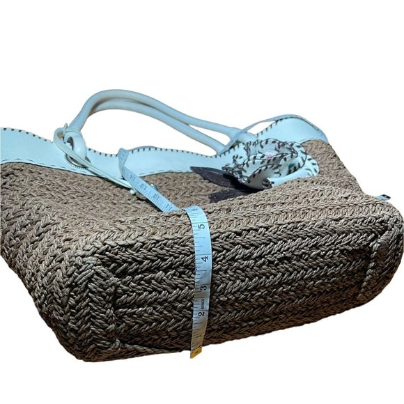 Brighton Woven Tote Leather Trim - Picture 8 of 12